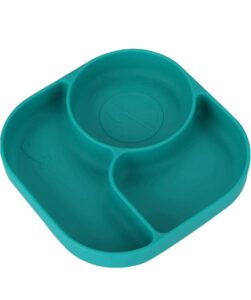 Plato de silicona 3 divisiones cuadrado