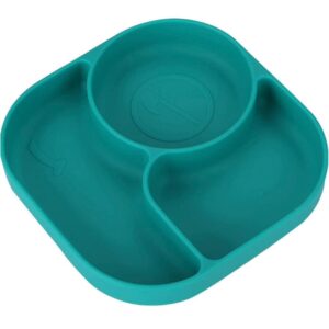 Plato de silicona 3 divisiones cuadrado