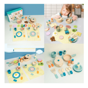 Set cocina de madera